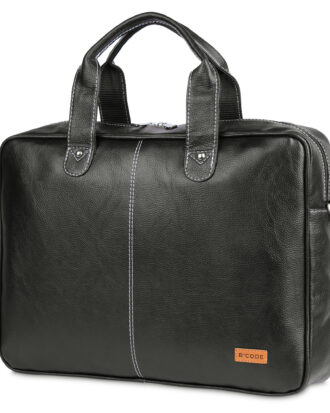 Luxury 15.6-Inch Laptop Bag - Brown - Black