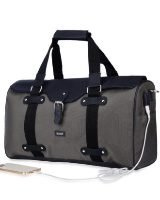 B'CODE CORDURA Techno Travel Duffel Bag with Wireless Charging