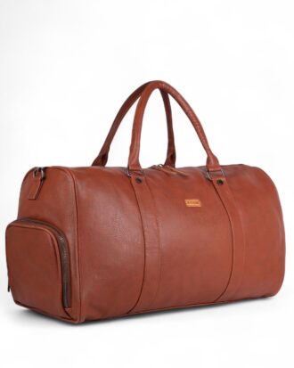 Shoes Duffel Bag | B'CODE Original Vegan Leather - TAN