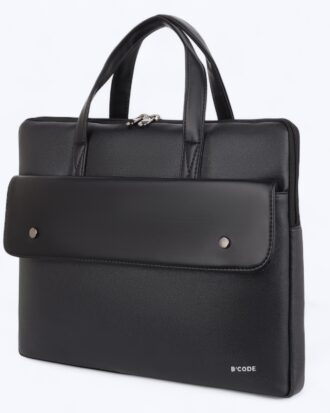 B’CODE Vegan Leather Laptop Sleeve | 13.5–15.5 Inch